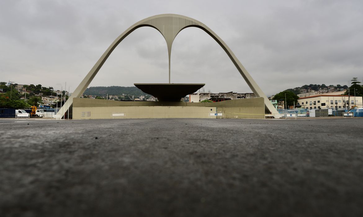 Foto: Sambódromo deserto, Prefeitura do Rio