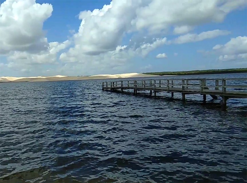 Foto: Djalma Batista. Lagoa do Portinho, um dos importantes pontos turísticos do Piauí