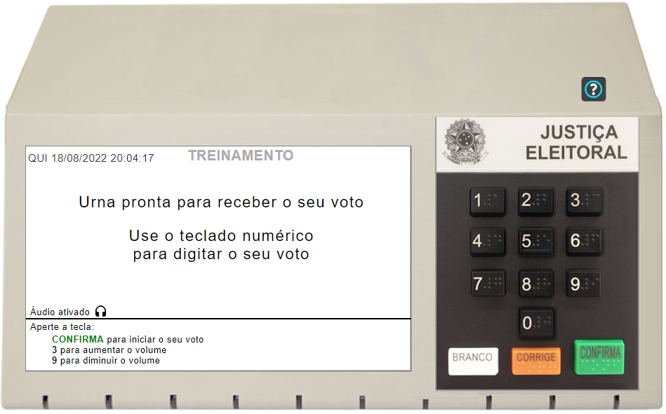 O simulador que o TSE disponibilizou vai ajudar o eleitorado a treinar o voto na urna