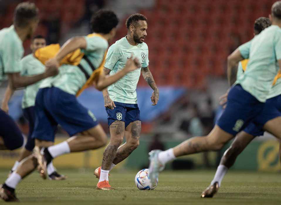 Neymar retorna nesta segunda a campo após a recuperação.Foto: Lucas Figueiredo/CBF