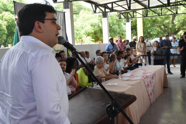 O governador Rafael Fonteles retornou ao Quilombo Mimbó na sua primeira viagem a municípios do Piauí após a posse