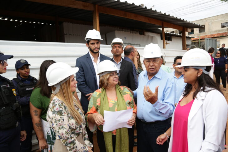 A ministra Cida Gonçalves visitou as obras de construção da Casa da Mulher Brasileira em Teresina