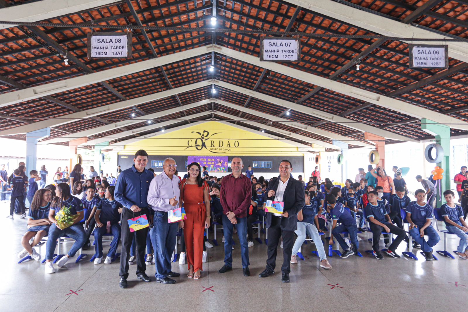 Início do ano letivo na rede municipal de ensino contou com a participação do prefeito Dr. Pessoa e do Secretário Nouga Cardoso