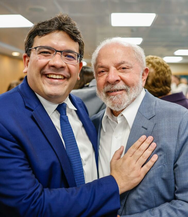 Rafael Fonteles esteve com o presidente Lula durante o lançamento do Novo PAC no Rio de Janeiro