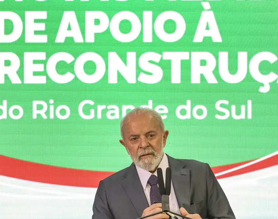O presidente Lula colocou todos os ministérios à disposição do Rio Grande do Sul para a ajuda ao projeto de Reconstrução(Foto: Marcelo Camargo)