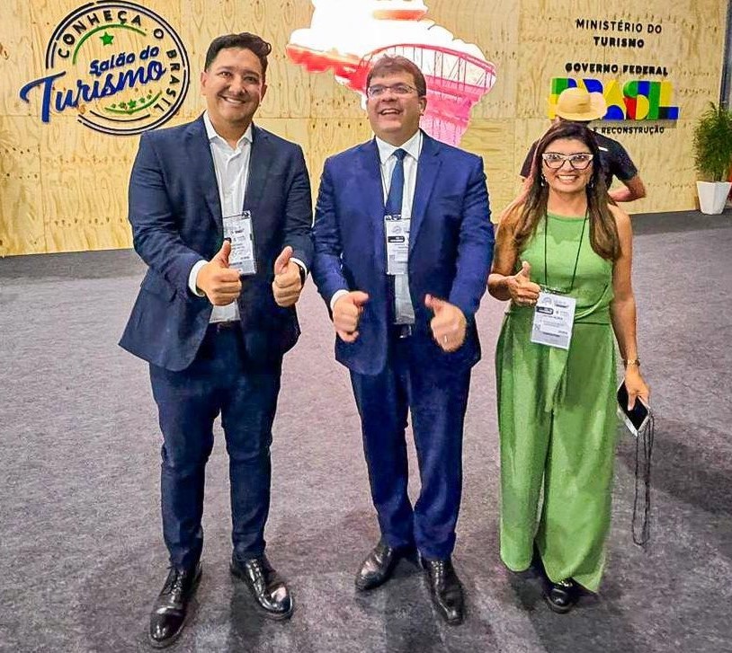 O governador Rafael Fonteles esteve na abertura do Salão do Turismo no Rio de Janeiro