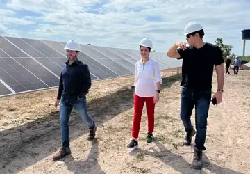 A miniusina de energia solar instalada em Campo Maior por meio de PPP tem uma grande capacidade de geração de energia 