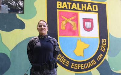 Sonho realizado: coronel se torna 1ª mulher comandante do Canil da PM